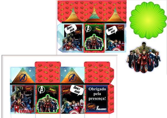 Arquivo de Corte Digital Studio e pdf Silhouette Vingadores
