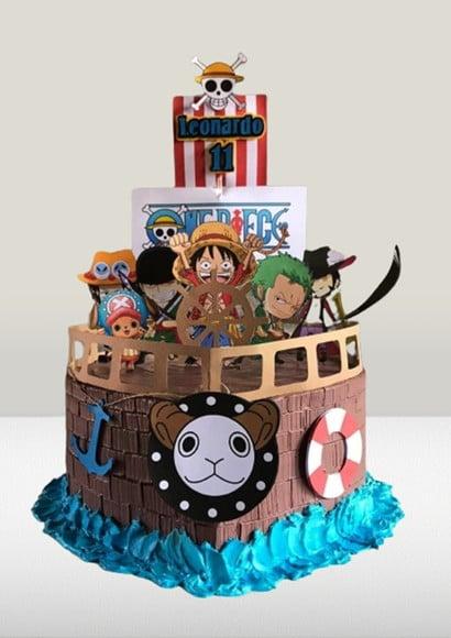 Arquivo de Corte Digital Topo de Bolo One Piece em Studio