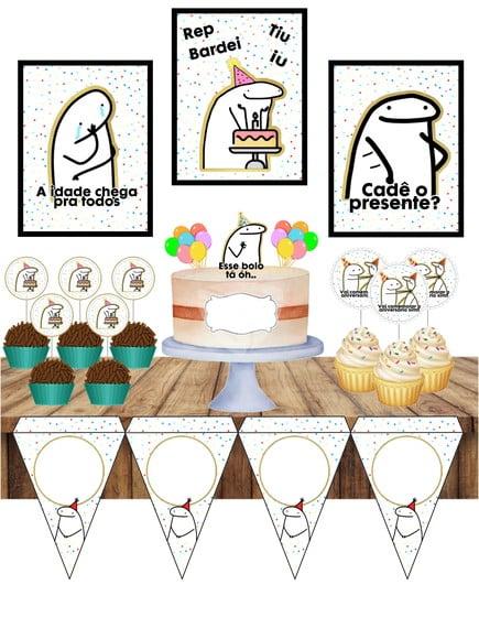 Arquivo de Corte pdf Kit Festa Flork
