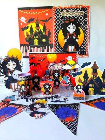 Arquivo de Corte Silhouette e pdf Halloween Bruxinha