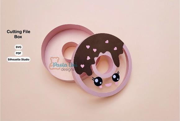 Arquivo Digital Caixa Donuts Kwaii