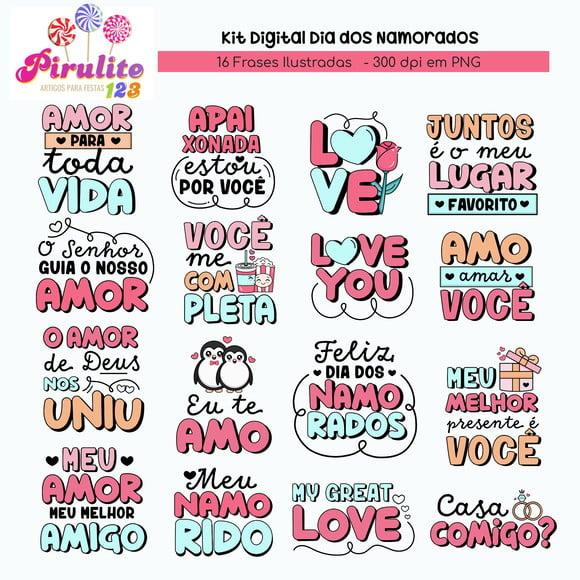 Arquivo Digital Frases Dia dos Namorados + Caixa