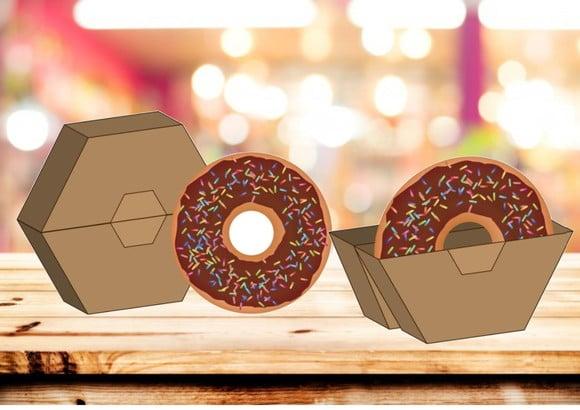 Arquivo Digital Silhouette Caixa para Donuts Luxo