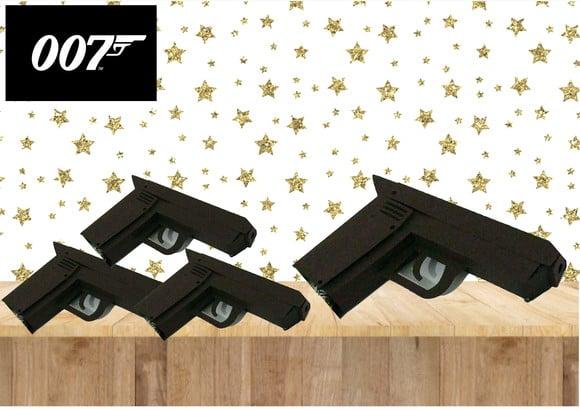 Arquivo Digital Silhouette Caixa Pistola 007