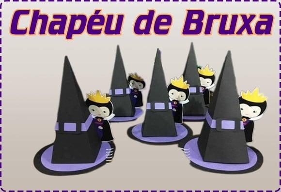 Arquivo Digital Silhouette Chapéu de Bruxa Halloween