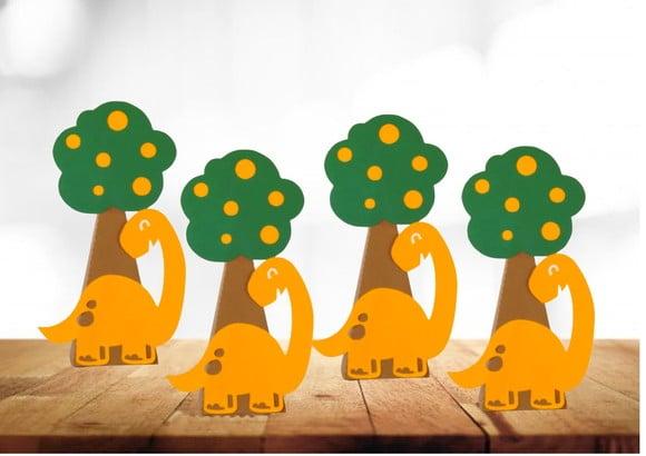 Arquivo Digital Silhouette e pdf Caixa Piramide Dinossauro
