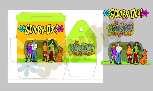 Arquivo Digital Silhouette e pdf Lancheira Scooby Dooh