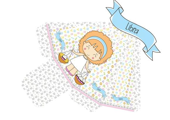 Arquivo Digital Silhouette Festa Signos Tema Libra Cute