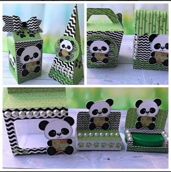 Arquivo Digital Silhouette Festa Ursinho Panda Verde Novo!