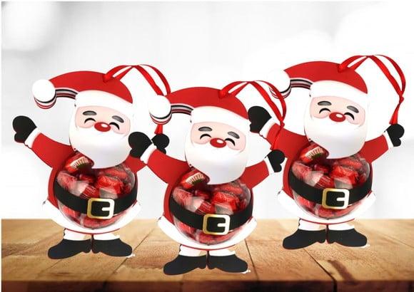 Arquivo Digital Silhouette Papai Noel para Doces