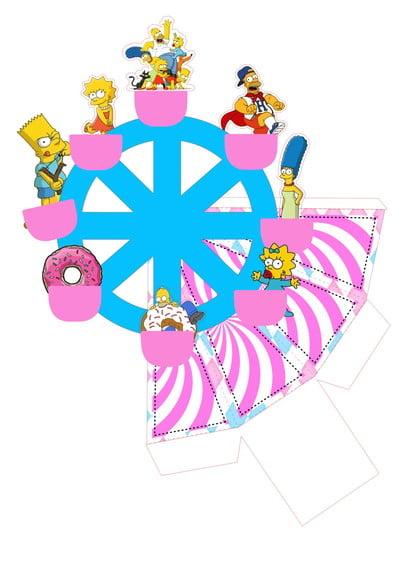 Arquivo Digital Silhouette Roda Gigante Simpsons
