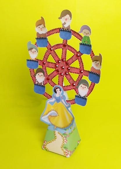 Arquivo Digital Silhouette Roda Gigante Branca de Neve