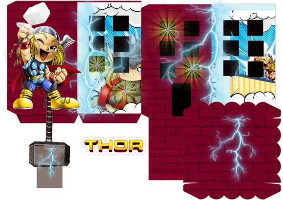 Arquivo Digital Silhouette Thor Cute Exclusivo com Martelo