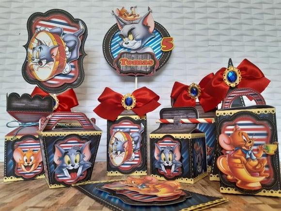 Arquivo Digital Silhouette Tom e Jerry Festa em Casa Luxo.
