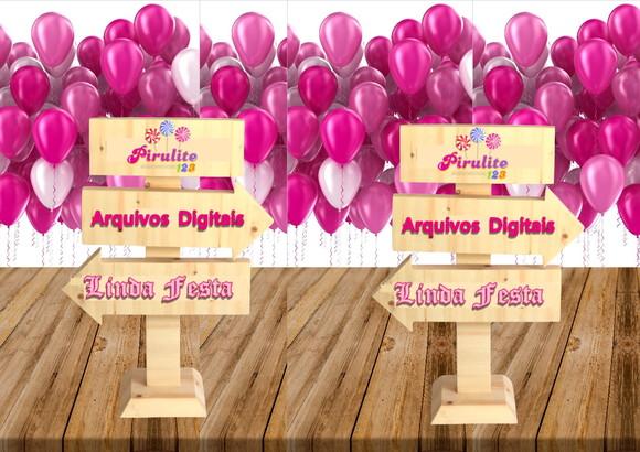 Arquivo Digital Silhouette Totem Setinhas Indicativas Luxo