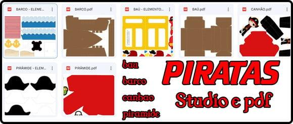 Arquivo Digital Studio e pdf Piratas Luxo