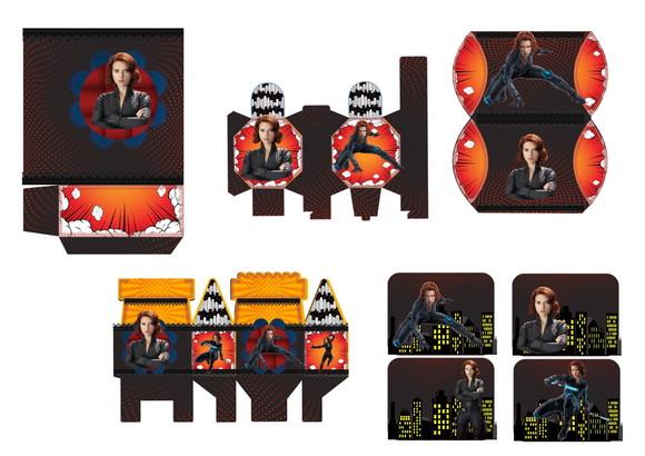 ARQUIVO MÁQUINA SILHOUETTE FESTA VIÚVA NEGRA MARVEL