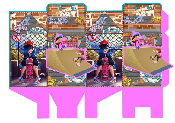 Arquivo Máquina Silhouette Skate Menina