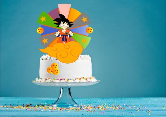 Arquivo Máquina Silhouette Topo de Bolo Goku