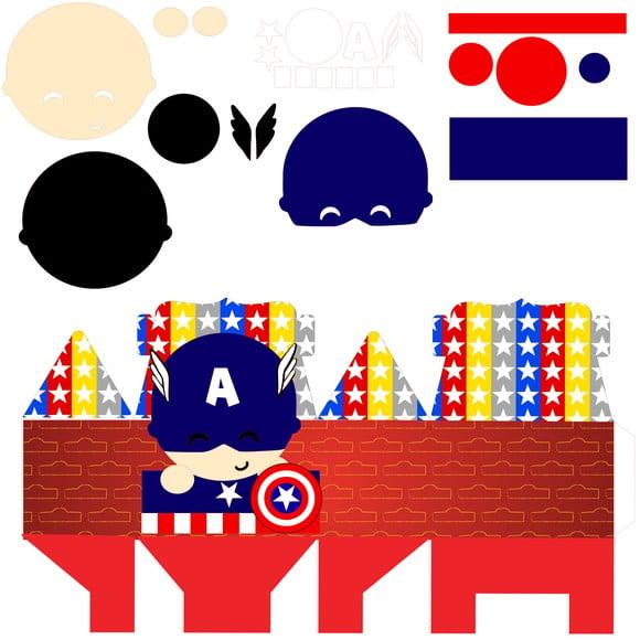 Arquivo PDF FESTA EM CASA CAIXA LEMBRANCINHA CAPITÃO AMÉRICA