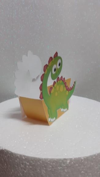 Arquivo Silhouette Caixa Centro de Mesa Dinossaurinho Fofo