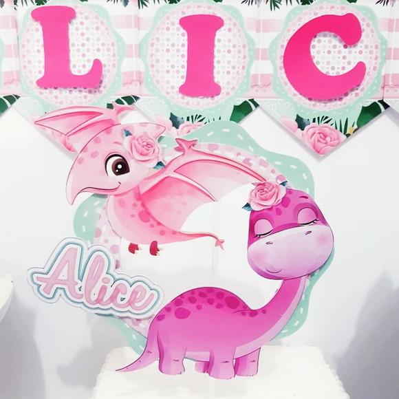 Arquivo Silhouette Dinossauro Menina Festa em Casa Luxo