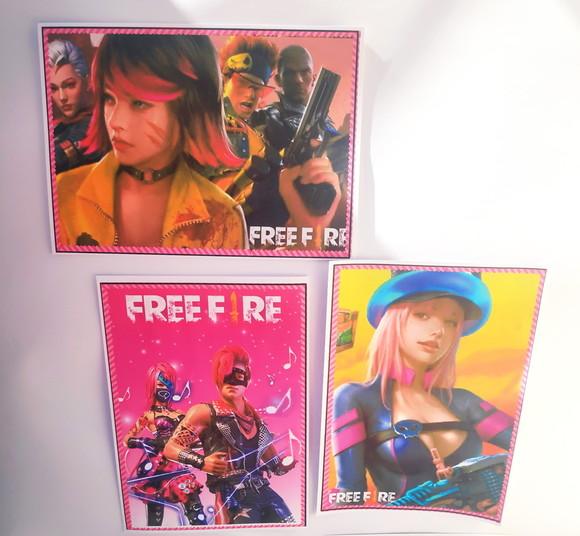 Arquivo Silhouette e pdf Free Fire Menina
