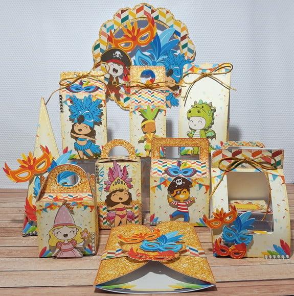 Arquivo Silhouette Kit Bailinho de Carnaval Infantil