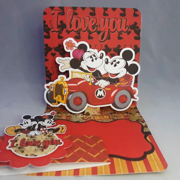 Arquivo Silhouette Mickey e Minnie Vintage s/ Roda Gigante