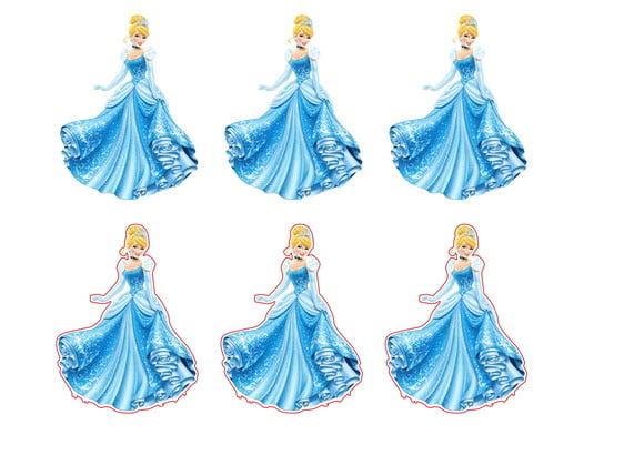 Arquivo Silhouette Tags Apliques Tubetes Cinderella