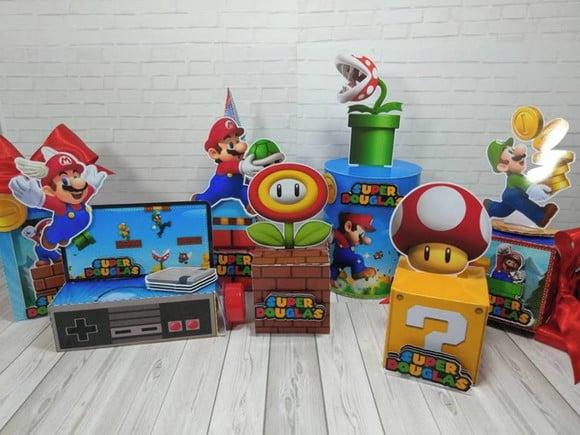 Arquivo SUPER MÁRIO LUXO PDF CORTE MANUAL FESTA EM CASA