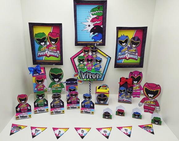 Arquivode Corte Silhouette e pdf Power Rangers