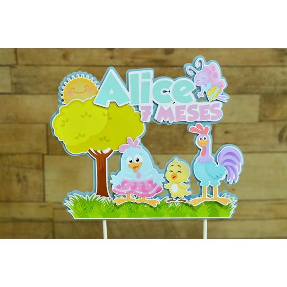 Arquivos Digitais Silhouette Mesversário Galinha Candy