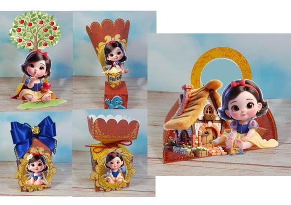 Branca de Neve Baby Arquivo de Corte Studio e pdf