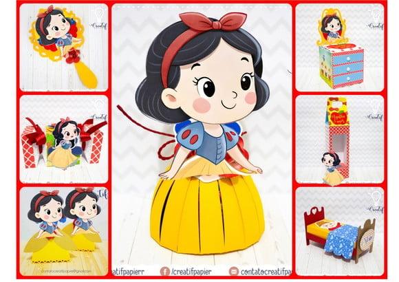 Branca de Neve Baby Arquivo Digital de Corte Studio e pdf