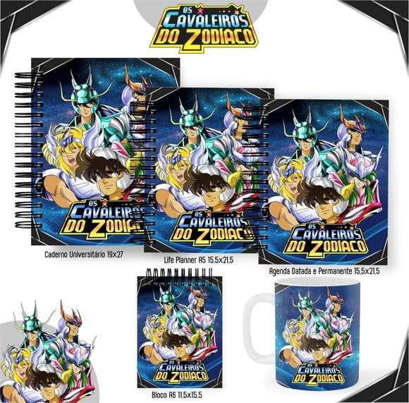 Combo Capas Volta Ás Aulas Cavaleiros do Zodíaco Png / pdf