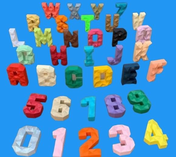 Combo de Arquivo Letras Silhouette Luxo