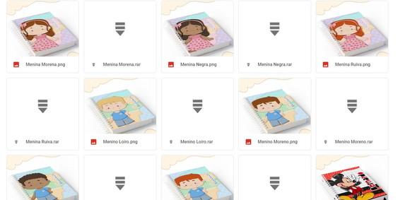 Combo de Arquivos Digitais Capas de Caderno