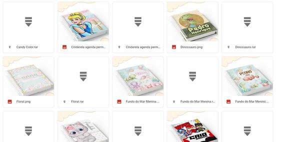 Combo de Arquivos Digitais Capas de Caderno
