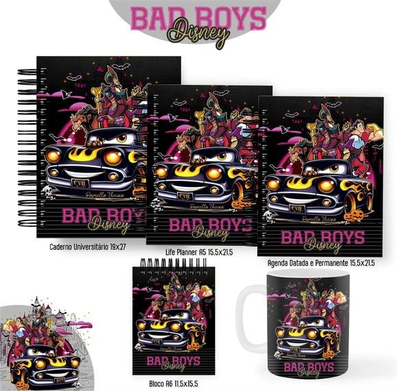 Combo de Capas Volta Ás Aulas Bad Boys Disney Png / pdf