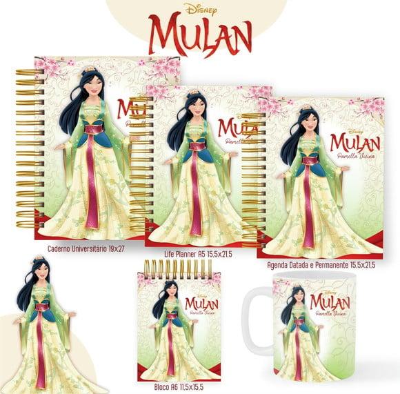 Combo de Capas Volta Ás Aulas Mulan Png / pdf