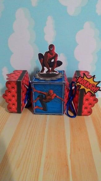 Kit Digital Arquivo Caixas Silhouette Homem Aranha