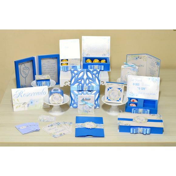 Kit Digital Arquivo de Corte Silhouette Casamento Luxo