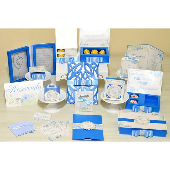 Kit Digital Arquivo de Corte Silhouette Casamento Luxo