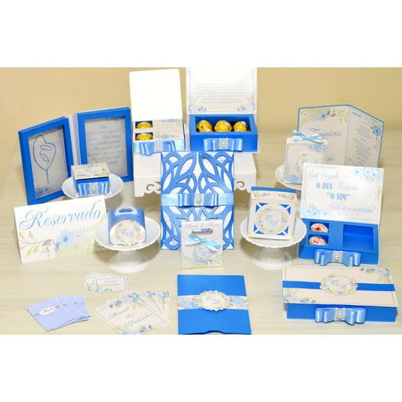 Kit Digital Arquivo de Corte Silhouette Casamento Luxo