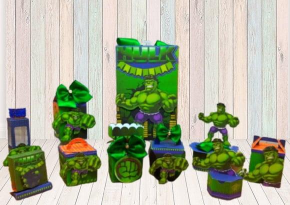 Kit Digital Arquivo Silhouette Hulk Festa em Casa