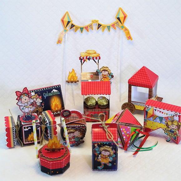 kIT DIGITAL De Corte SILHOUETTE Festa Junina LUXO