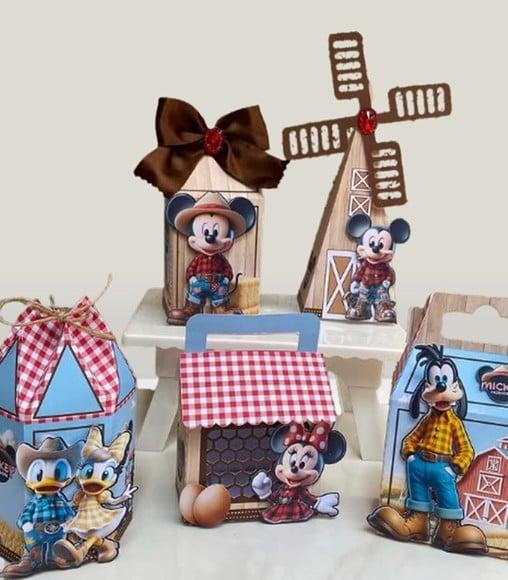 Mickey Fazendeiro Arquivo de Corte Studio e pdf