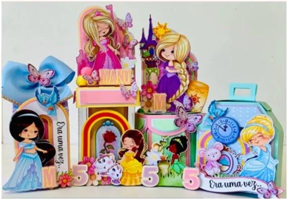Princesas Disney Arquivo de Corte Digital Luxo Studio e pdf
