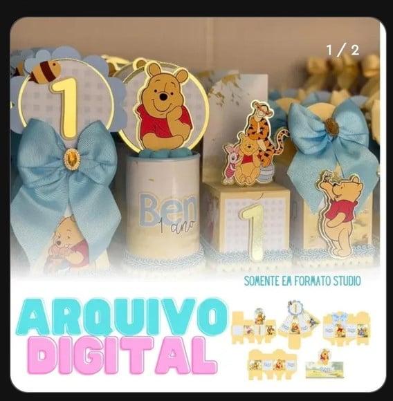 Ursinho Pooh Arquivo Digital de Corte Studio